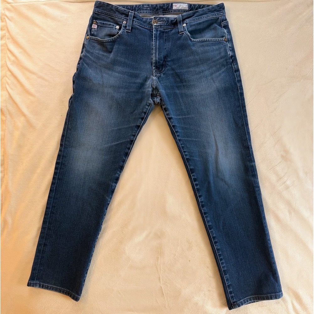 AG Adriano Goldschmied Tellis Jeans Men's 34x34 Denim 360 Modern Slim Blue EUC